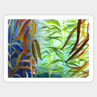 Kelp Forest Watercolor Art Sticker